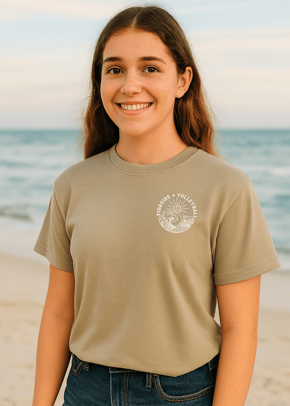 Ocean Vibes Volleyball Tee